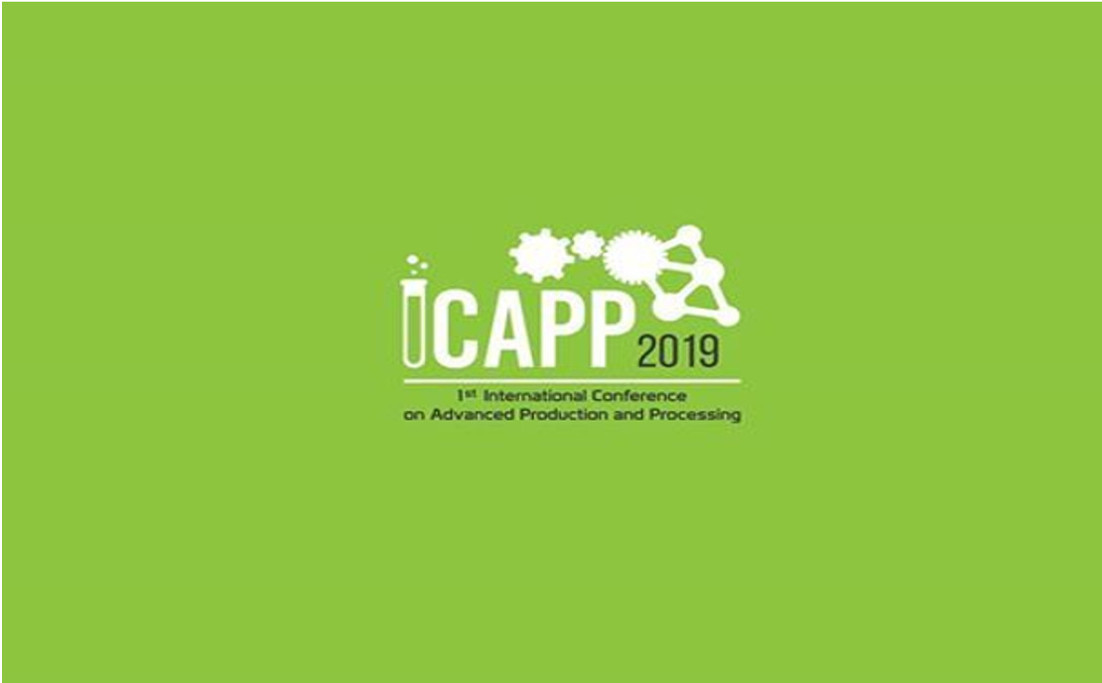 1st International Conference on Advanced Production and Processing-ICAPP, Novi Sad, Serbia, 10-11 October 2019