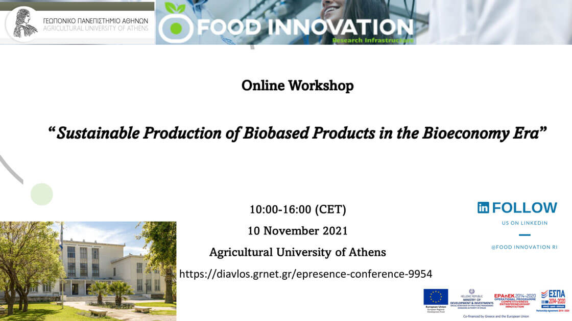 An Online Workshop on Sustainable Production of Biobased Products in the Bioeconomy Era